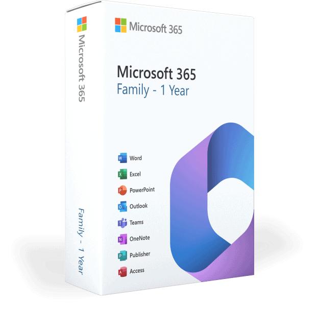 Microsoft Office 365 Familia 1 ANO ESD 6 Utilizadores