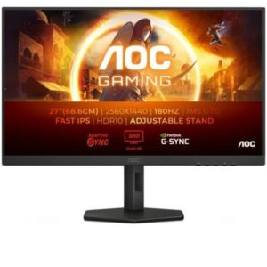 Monitor Gaming AOC Q27G4XF 27" QHD 0.5ms 180Hz IPS Regulável em Altura Preto