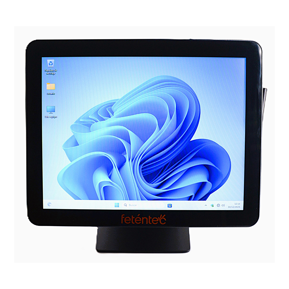 Pos Compacto NAVA 15" HD 1024*768 Fanless J6412 8Gb 256Gb 1Gb Lan e Wifi IP65 Windows 11 Pro