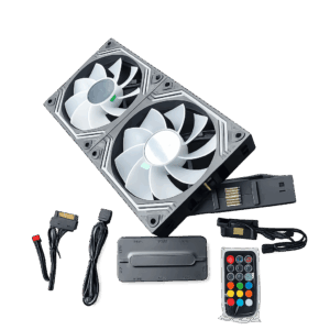 Kit 3 Ventoinhas Alientech Infinity D Reverse ARGB com Control Box e Controlo remoto