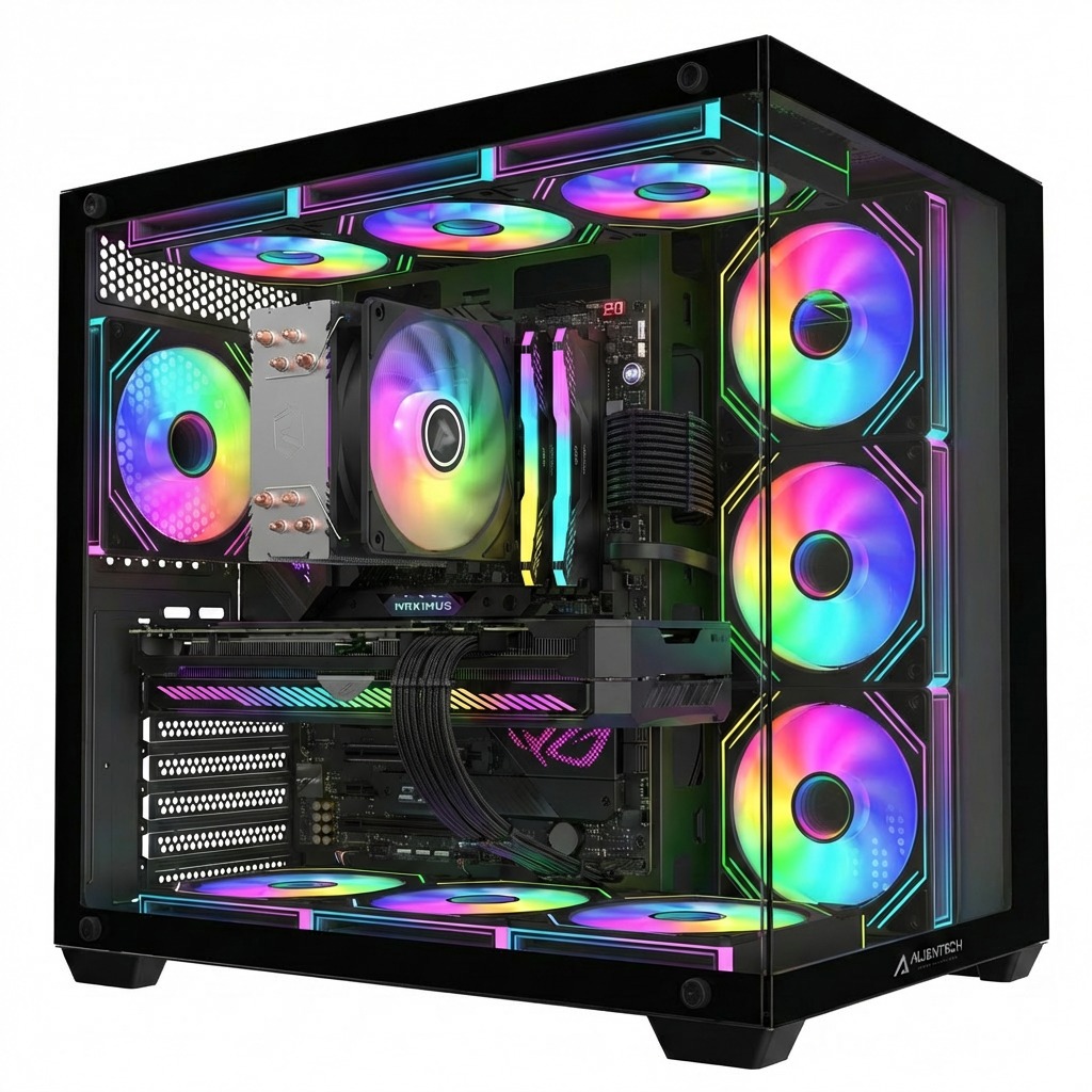 PC Gaming Alientech H610M - Intel I5-14400F - 16GB - 512GB - RTX 3050 - 650W