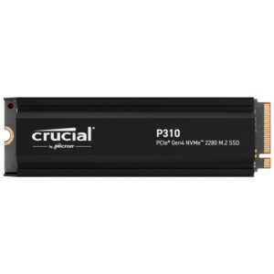 Disco SSD Crucial P310 1 TB - M.2 2280 - PCIe 4.0 x4 (NVMe) dissipador de calor integrado - Leitura 7100Mb/s Escrita 6000Mb/s
