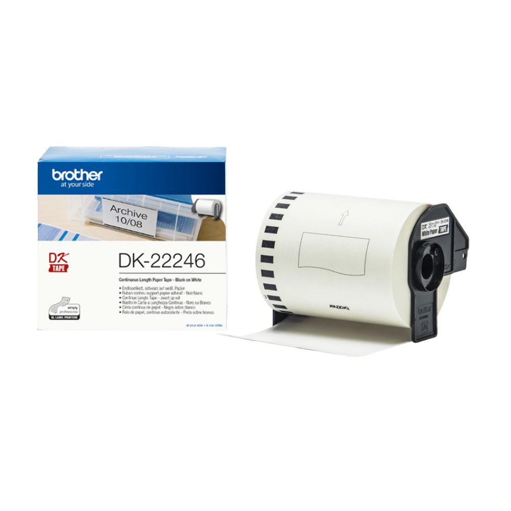 Brother DK22246 – Etiquetas Compatíveis de Tamanho Personalizado – Largura 103 mm x 30,48 metros - Image 3