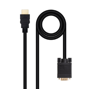 Cabo Conversor Nanocable HDMI Para VGA 1.8M Preto