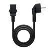 Cabo de Alimentação CPU Nanocable Schuko CEE7 Macho para C13 Fêmea 10 m Preto