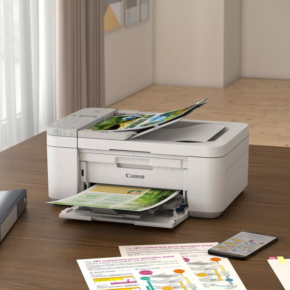 Impressora Multifunções Canon Pixma TR4756i Color Duplex WiFi Fax Jato Tinta - Image 4