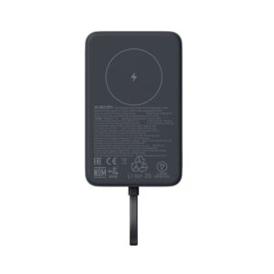 Xiaomi Power Bank Magnético 10000 com Suporte – 20W – USB-C – Cinzento