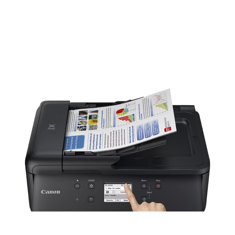 Impressora Multifunções Canon Pixma TR7650 Color Duplex WiFi Fax Jato Tinta - Image 4