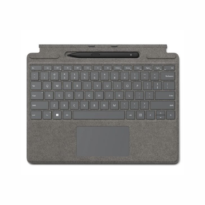 Teclado Microsoft Surface Pro com trackpad bandeja de armazenamento e carregamento de Surface Slim Pen 2 QWERTY com Slim Pen 2 - para Microsoft Surface Pro 8, Pro 8 for Business, Pro 9, Pro 9 for Cor Platina