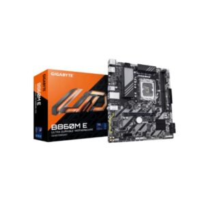 Motherboard GIGABYTE B860M E - Intel Core Ultra Series, VRM de 4+1+2 fases, até 8800MHz DDR5 (O.C), 2xPCIe 4.0 M.2, LAN 1GbE, USB 3.2 Gen 1