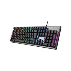 Teclado Gaming Unykach Nova K244 USB - Iluminação RGB Ajustavel - 105 Teclas - Cabo de 1.60m - Cor Cinza/Preto