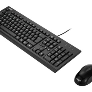 Kit Teclado e Rato USB Asus com Tecla Copilot U2000 Preto