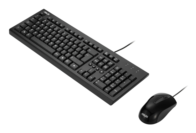 Kit Teclado e Rato USB Asus com Tecla Copilot U2000 Preto