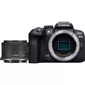 Maquina Fotográfica MirrorLess Canon EOS R10 + Objetiva RF-S18-45mm F4.5-6.3 IS STM