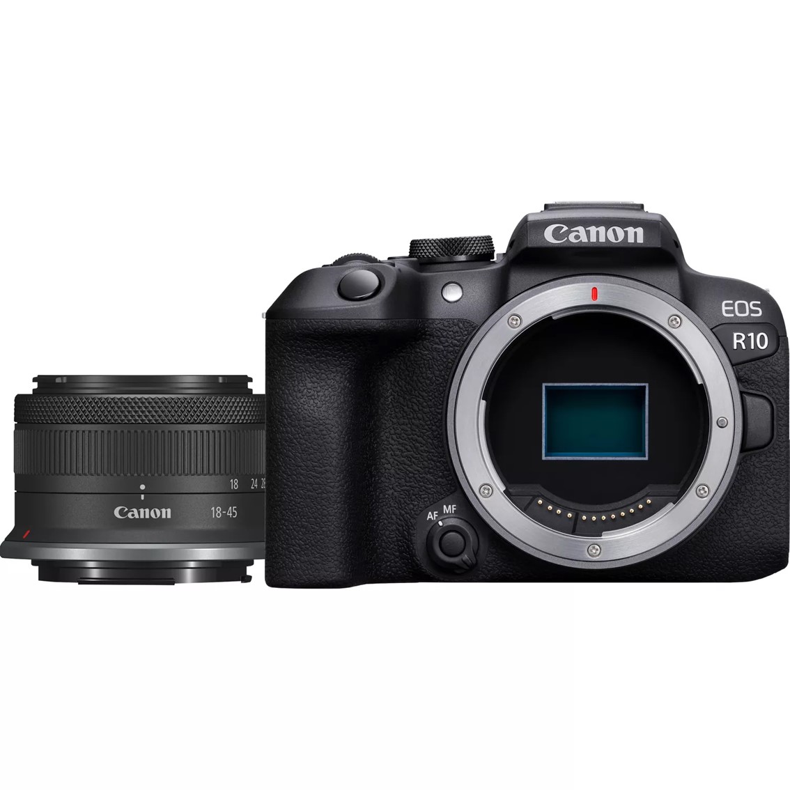 Maquina Fotográfica MirrorLess Canon EOS R10 + Objetiva RF-S18-45mm F4.5-6.3 IS STM