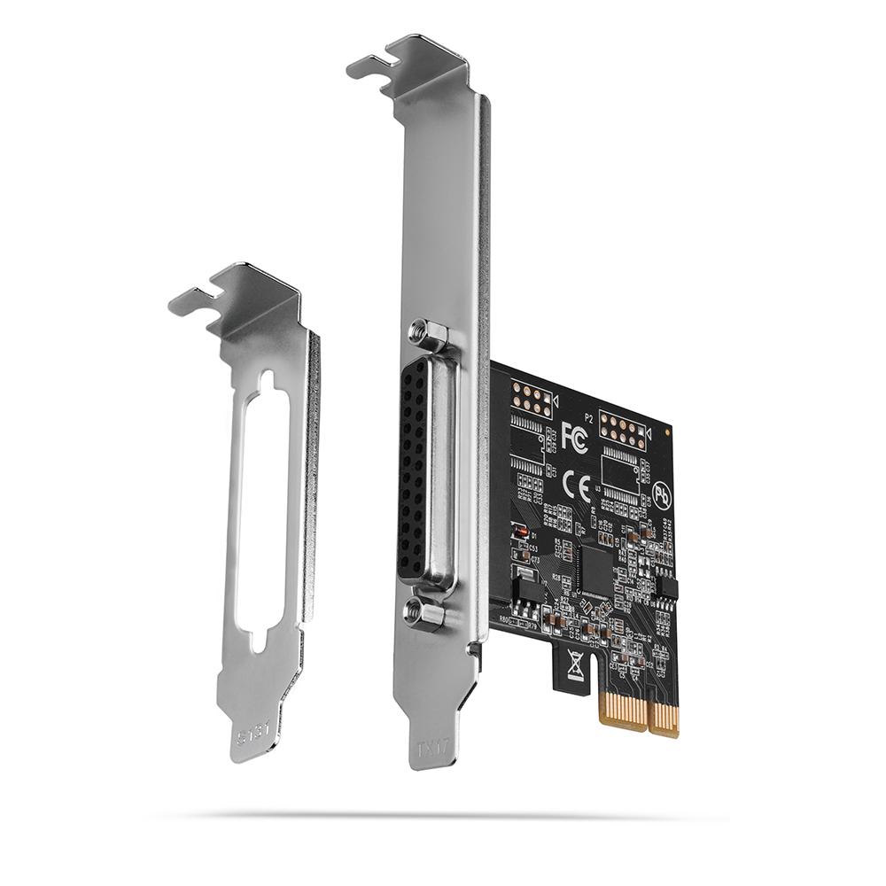 Adaptador PCIe AXAGON PCEA-P1N com 1 Porta Paralela (LPT) - Perfil Normal e Baixo Perfil