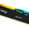 Memoria Dimm Kingston FURY Beast RGB 32GB 1x32Gb 5600MT/s DDR5 CL36 Apenas AMD AM5 e Intel 14ª e acima