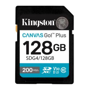 Cartão SDXC Canvas Go 128GB Plus Gen4 200MB/s C10 UHS-I U3 V30