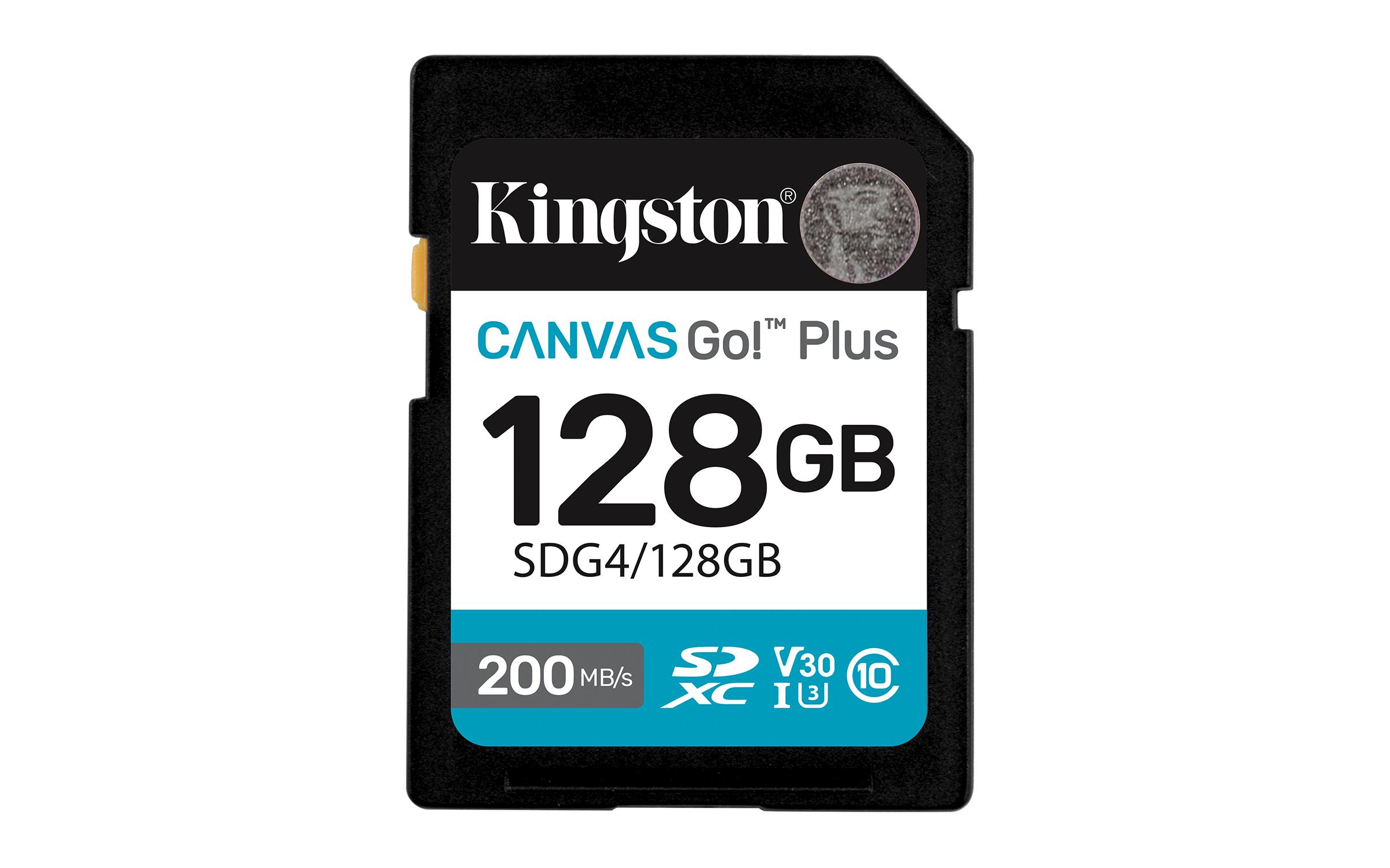 Cartão SDXC Canvas Go 128GB Plus Gen4 200MB/s C10 UHS-I U3 V30
