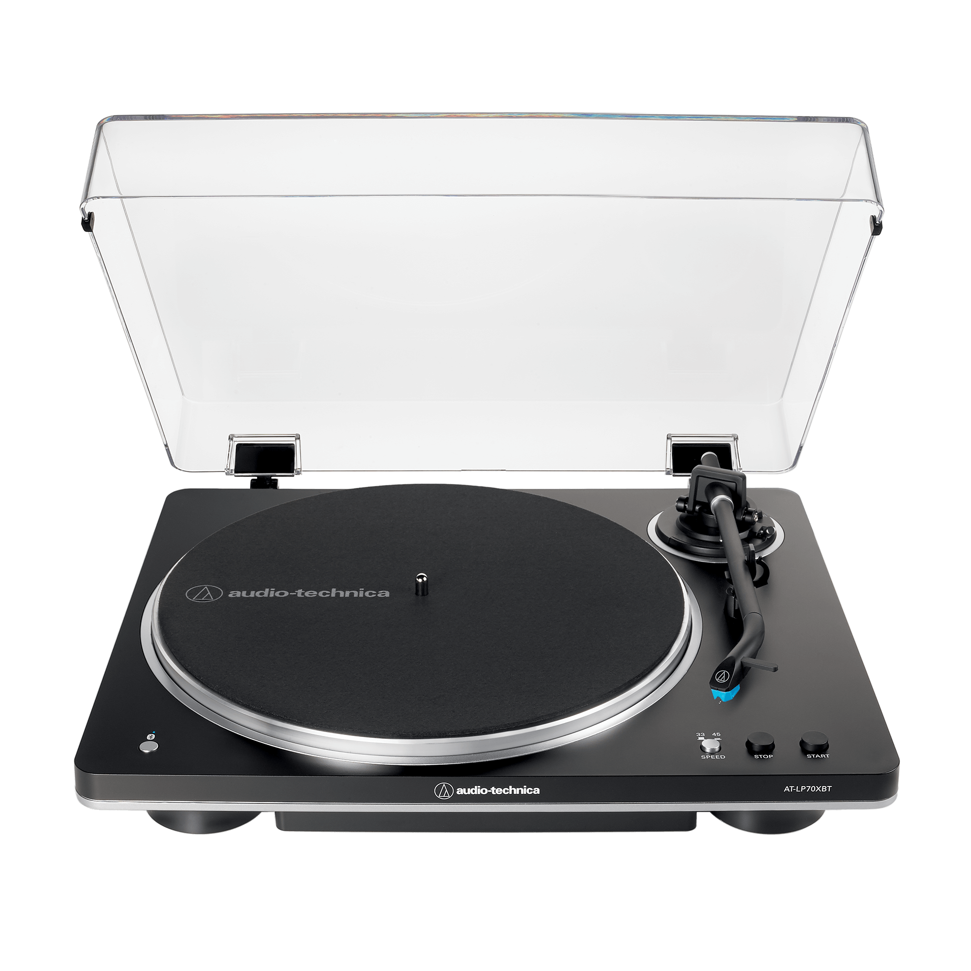 Gira-discos Audio-Technica AT-LP70XBT Preto e Prateado