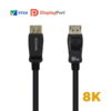 Cabo DisplayPort 1.4 AISENS Certificado Macho/Macho 8K 60 Hz 2 m Preto