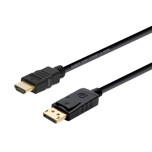 Cabo Conversor DisplayPort para HDMI AISENS Macho/Macho 2 m Preto
