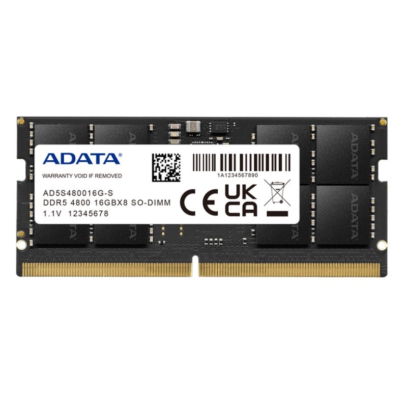 Memória RAM SO-DIMM ADATA DDR5 16GB 4800MHz