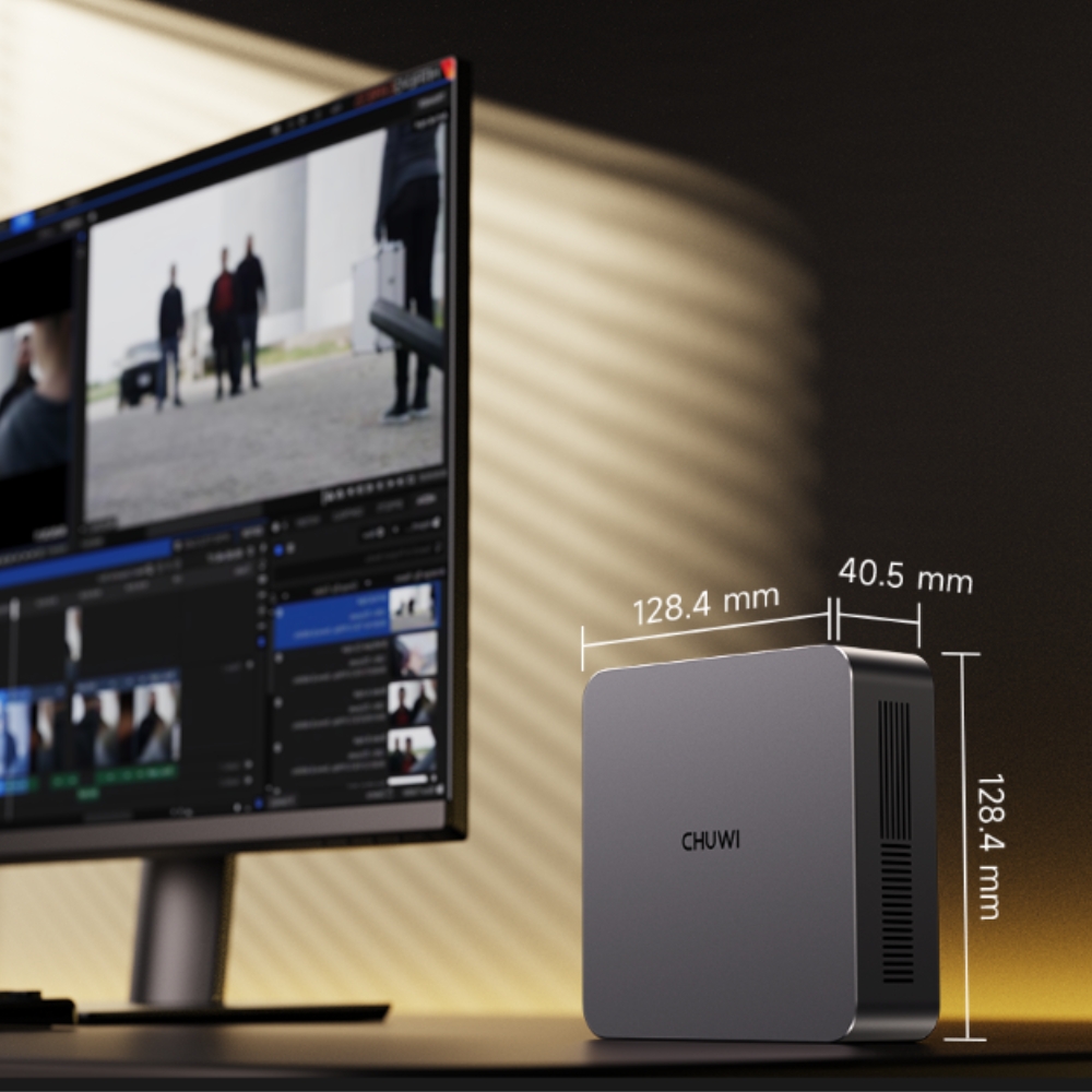 Mini-Pc NUC Chuwi Aubox X Intel Ultra 5 226V 16Gb 512Gb Wifi6 BT5.3 RJ45*1 Hdmi*1 DP*1 USB 3.2*2 USB 2.0*1 Typce-C*1 Windows 11 Pro - Image 3