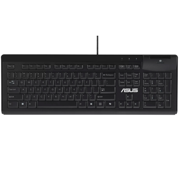 Teclado ASUS KU100 Preto com Leitor de Cartões Inteligentes (Smart Card) – PT