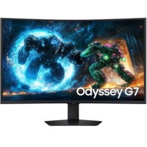 Monitor Gaming Curvo Samsung Odyssey G7 G75F 37"  4K 1ms  165Hz/ VA Regulavel em Altura Preto