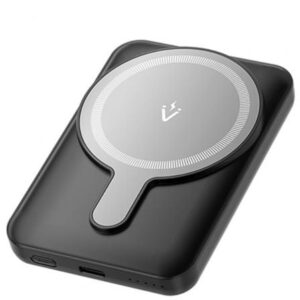Powerbank Vention 5000mAh 20W com Carregamento Sem Fios Preta
