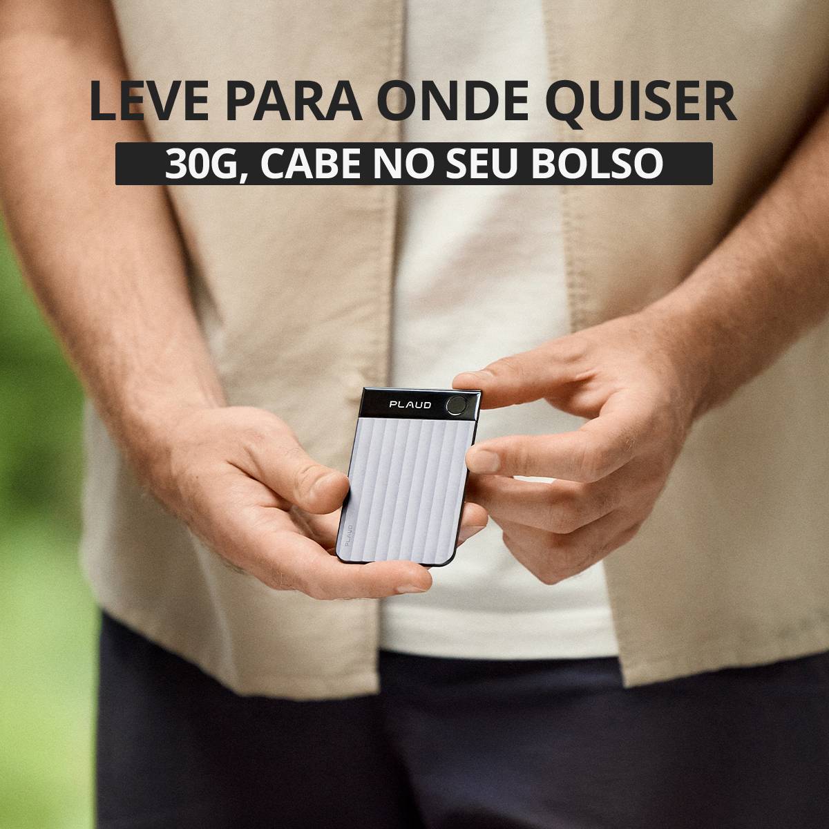 Gravador de Voz com IA Plaud Note PRO | Transcrição e Resumo de 112 Idiomas | 64GB | Preto - Image 2