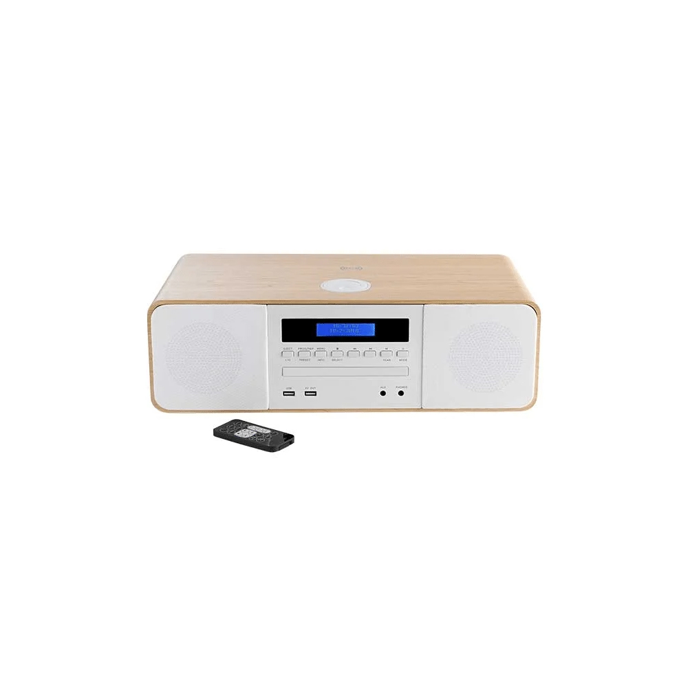 Micro Aparelhagem Thomson MIC201IBT CD/Radio/USB Bluetooth 50W Color Madeira e Branco - Image 2