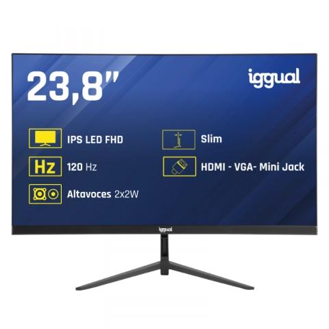Monitor 24" iggual Full HD 1ms 120Hz VGA HDMI DisplayPort MM