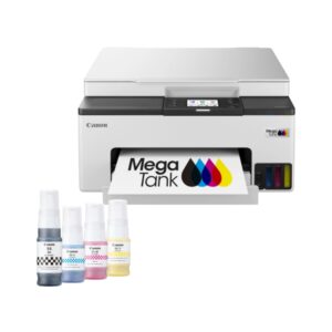 Impressora Multifunções Canon MAXIFY GX1050 MegaTank 3 em 1 Wi-Fi Duplex Branca com Consumíveis XL