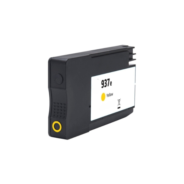 Tinteiro Compativel HP 937e XL Amarelo Cartucho de Tinta Pigmentada Substitui 4S6W8NE/4S6W4NE (Chip Reforçado contra actualizaçoes)