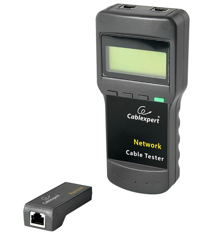 Testador Digital Gembird de Cabos Rede com funçao mediçao do Cabo de Rede