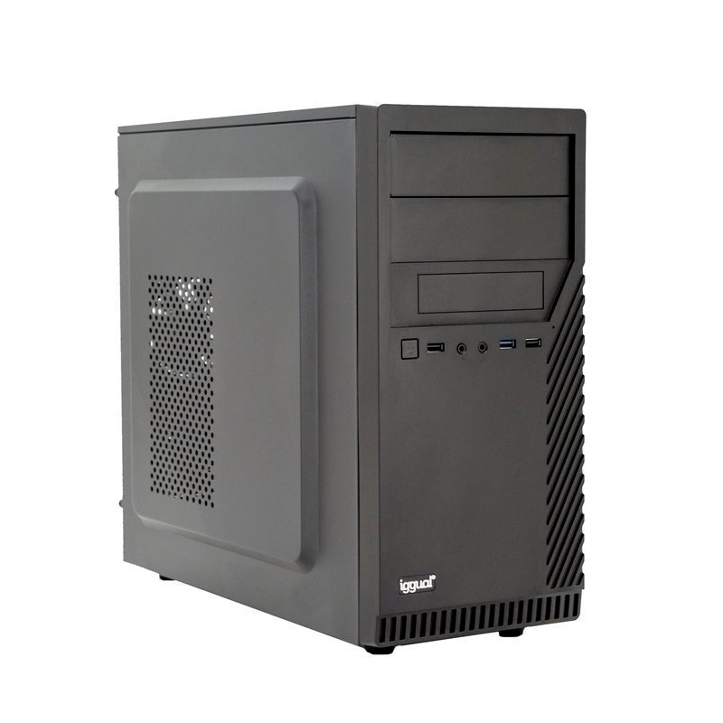 Caixa Micro-ATX Iggual IGG3 com USB 3.0 e Fonte de Alimentação de 500 W 80 PLUS Bronze